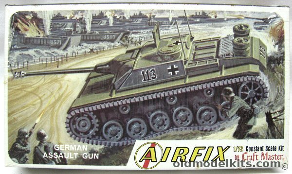 Airfix 1/76 Sturmgeschutz GIII 75mm Assault Gun - Craftmaster Issue, M1-50 plastic model kit